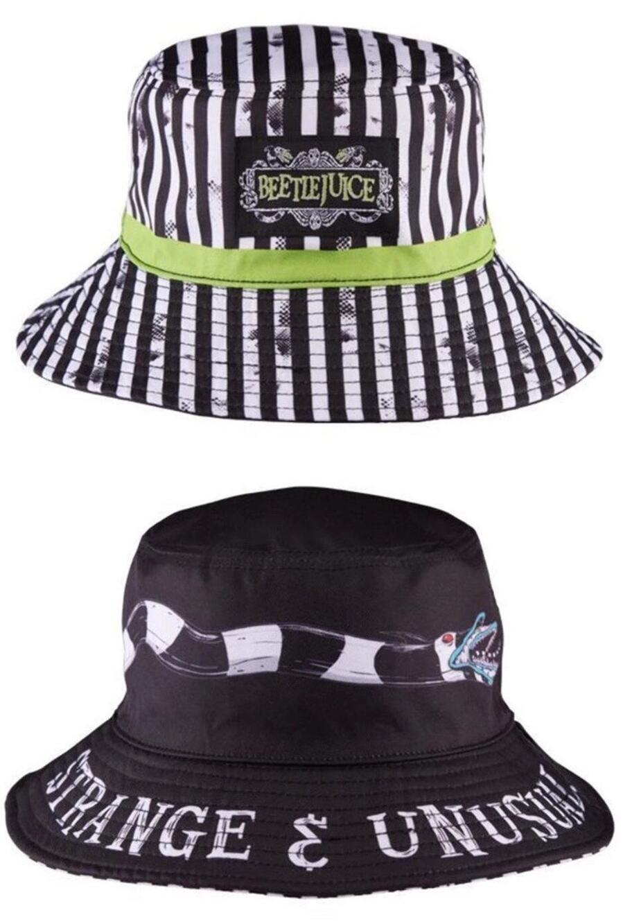 Beetlejuice Universal Studios Halloween Horror Nights 2021 Reversible Bucket Hat